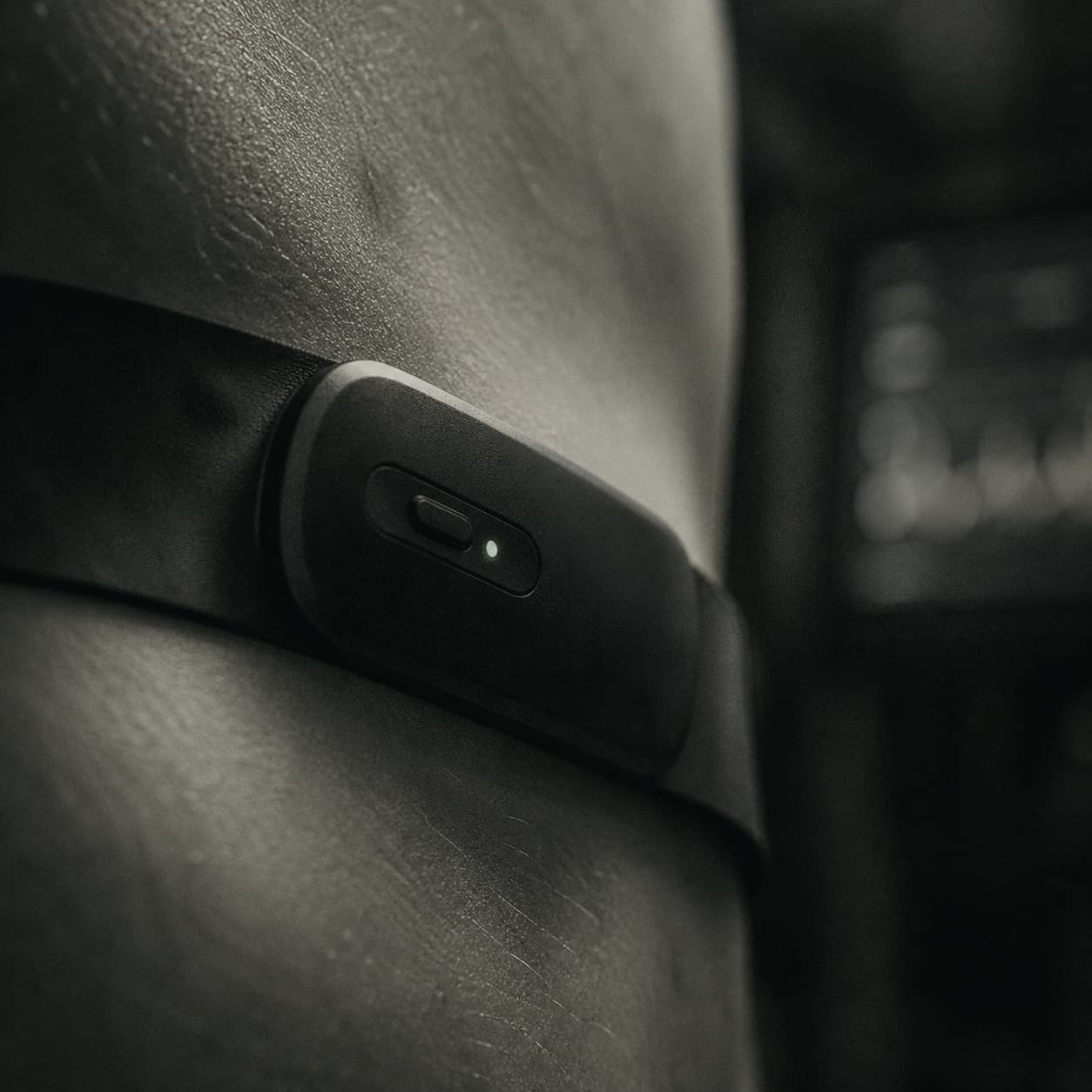 Ceinture de mesure cardiaque en gros plan